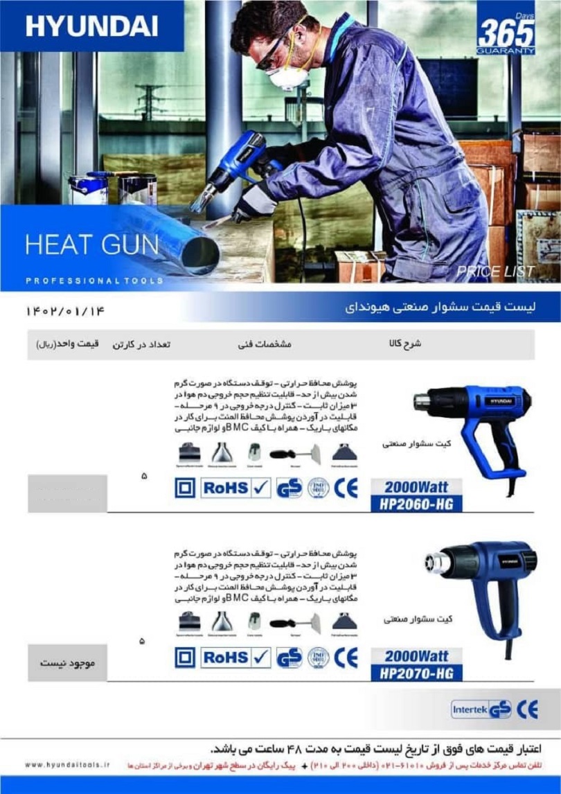 سشوار صنعتی هیوندای مدل HP2060-HG